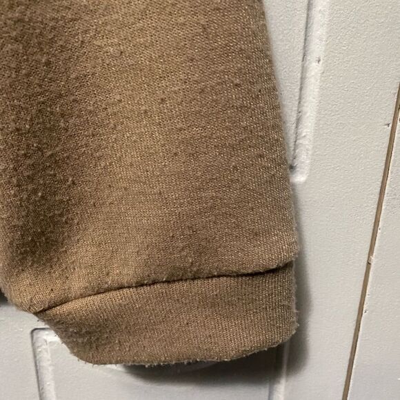 MNG by Mango Cropped hoodie Tan Sweater size Large - Picture 3 of 5